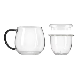 Szklanka do herbaty z zaparzaczem Vialli Design BOLLA 400ml 29736 (2szt.) - miniatura 3