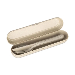 Zestaw sztućców z etui Koziol KLIKK READY 7070700 (beżowy) - miniatura 1