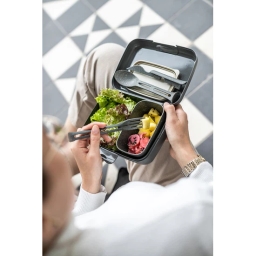 Lunchbox + sztućce Koziol CANDY READY 7272701 (popielaty) - miniatura 5