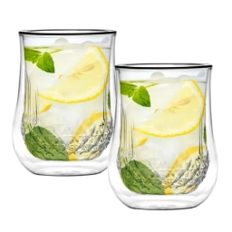 Szklanki termiczne do kawy i herbaty Vialli Design DIAMANTE 300ml (6szt.) 25844 - miniatura 2