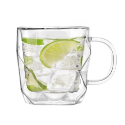 Szklanka termiczna kubek do kawy Vialli Design GEO 450ml 28500 (2szt.) - miniatura 2