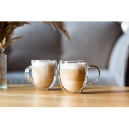 Szklanki termiczne do kawy z uszkiem Vialli Design NOA 250ml (2szt.) 29767 - miniatura 3