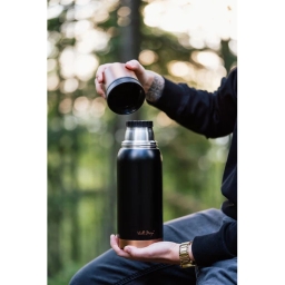 Termos turystyczny Vialli Design FUORI 1000ml (czarny gold rose) 28098 - miniatura 5