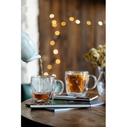 Szklanki termiczne do kawy i herbaty Vialli Design GEO 330ml (2szt.) 28500 - miniatura 5