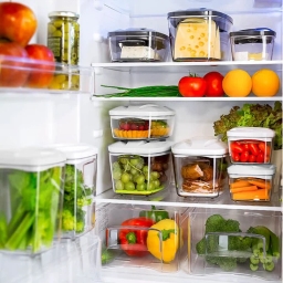 Zestaw pojemników prożniowych do przechowywania żywności DAFI SET5 (biały) - miniatura 7