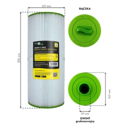 Filtr wkład wody do basenu FilterLogic SFL60-7-15HS (kompatybilny z PJW60TL-F2S) - miniatura 2