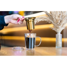 Szklanka termiczna do herbaty z zaparzaczem Vialli Design AMO 300ml 29378 - miniatura 6