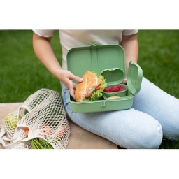 Lunchbox zestaw + sztućce Koziol PASCAL READY 7168703 (zielony) - miniatura 2