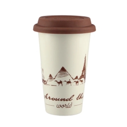 Kubek ceramiczny termiczny do kawy DeLonghi DLSC057 5513281041 (The Globetrotter) - miniatura 1