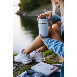 Zestaw termos kubek termiczny Vialli Design FUORI (400ml+500ml+750ml) - biały - miniatura 3