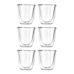 Zestaw szklanek termicznych do espresso DeLonghi 5513284431 DLSC300 (6szt.) - wersja 90ml - miniatura 1