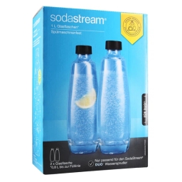 Zestaw butelek do saturatora SodaStream 2x1L (szklane karafki) - miniatura 2
