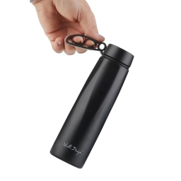 Butelka termiczna Vialli Design FUORI 500ml z uchwytem 12/24h (czarna) - miniatura 3