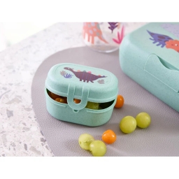 Zestaw śniadaniowy dla dzieci duży Koziol REX (lunchbox + lunchbox mini + snackpot + butelka bidon na wodę 500ml) - miniatura 5