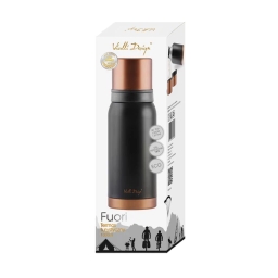 Termos turystyczny Vialli Design FUORI 1000ml (czarny gold rose) 28098 - miniatura 3