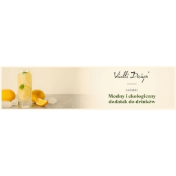 Ekologiczne słomki szklane proste Vialli Design VITA 15cm (6szt.) + szczoteczka do czyszczenia 26582 - miniatura 7