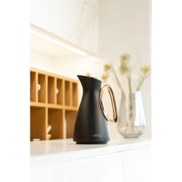 Termos z wkładem szklanym Vialli Design ALESSIA 1L (czarno-złoty) 29200 - miniatura 4