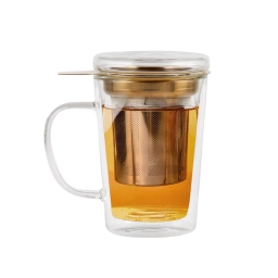 Szklanka termiczna do herbaty z zaparzaczem Vialli Design AMO 300ml 29378 - miniatura 1