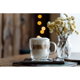 Szklanka termiczna kubek do kawy Vialli Design GEO 450ml 28500 (2szt.) - miniatura 4