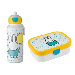Zestaw śniadaniowy dziecięcy Mepal Campus Miffy Confetti (lunchbox + bidon) - miniatura 1