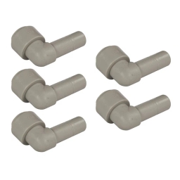 Kolanko łączące wężyk DMfit A4TEU6 (1/4" tube x 3/8" stem) 5szt. - miniatura 1