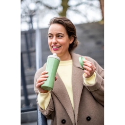 Zestaw śniadaniowy Koziol (lunchbox PASCAL + butelka bidon na wodę 425ml) zielony - miniatura 5