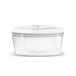 Pojemnik prożniowy do przechowywania żywności SeeYoo 2,7L (biały) z pompką manualną - miniatura 2