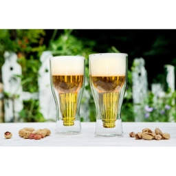 Szklanka termiczna kufel do piwa Vialli Design AMO 350ml 20313 - miniatura 4