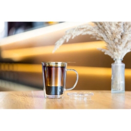 Szklanka termiczna do herbaty z zaparzaczem Vialli Design AMO 300ml 29378 - miniatura 5