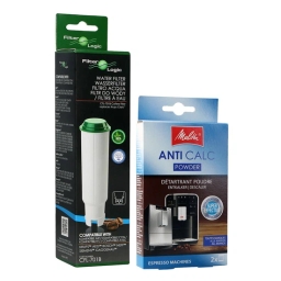 Zestaw do konserwacji ekspresu Melitta (filtr FilterLogic CFL-701B + odkamieniacz Melitta 2x40g) - miniatura 1