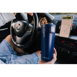 Kubek termiczny do kawy i herbaty Vialli Design FUORI 400ml (granatowy) 27701 - miniatura 11