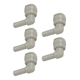 Kolanko łączące wężyk DMfit ATEU0404B (1/4" tube x 1/4" stem) 5szt. - miniatura 1