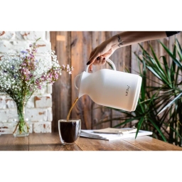 Termos konferencyjny z wkładem szklanym Vialli Design AMO 1L (biały) 27763 - miniatura 3