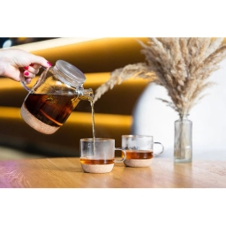 Zaparzacz do herbaty szklany Vialli Design VILAGIO 800ml +2 szklanki w zestawie 29347 - miniatura 6