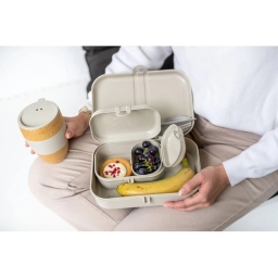 Lunchbox zestaw + sztućce Koziol PASCAL READY 7168700 (beżowy) - miniatura 3