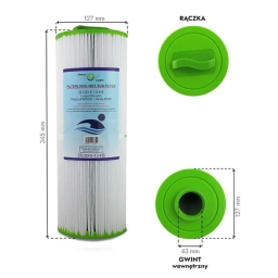 Filtr wkład wody do basenu FilterLogic SFL50-5-13HS (kompatybilny z PWW50L) - miniatura 2