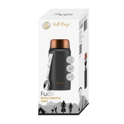 Termos obiadowy Vialli Design FUORI 750ml (czarny gold rose) 28173 - miniatura 3