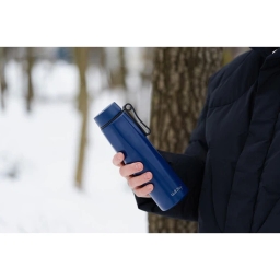 Butelka termiczna Vialli Design FUORI 500ml z uchwytem 12/24h (granatowa) - miniatura 6