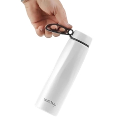 Butelka termiczna Vialli Design FUORI 500ml z uchwytem 12/24h (biała) - miniatura 3
