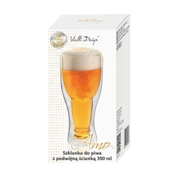 Szklanka termiczna kufel do piwa Vialli Design AMO 350ml 20313 - miniatura 5