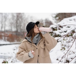 Butelka termiczna Vialli Design FUORI 500ml z uchwytem 12/24h (różowa) - miniatura 6