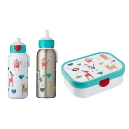 Zestaw śniadaniowy dziecięcy Mepal Campus Animal Friends (lunchbox + bidon +butelka termiczna) - miniatura 1