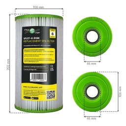 Filtr wkład wody do basenu FilterLogic SFL07-4-8OBE (kompatybilny z PC7-120 Intex A) - miniatura 2