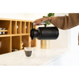 Termos z wkładem szklanym Vialli Design LUNGO 1L (czarny) 29262 - miniatura 6