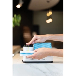 Zestaw kuchenny dozownik + ociekacz na sztućce Vialli Design LIVIO DUO (biały) - miniatura 7