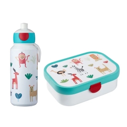 Zestaw śniadaniowy dziecięcy Mepal Campus Animal Friends 107410165373 (lunchbox + bidon) - miniatura 1