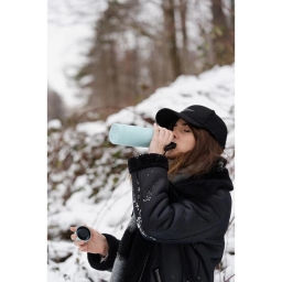 Butelka termiczna Vialli Design FUORI 500ml z uchwytem 12/24h (miętowa) - miniatura 6