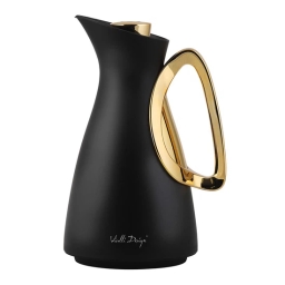 Termos z wkładem szklanym Vialli Design ALESSIA 1L (czarno-złoty) 29200 - miniatura 1