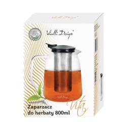 Zaparzacz do herbaty szklany Vialli Design VITA 800ml 26575 - miniatura 3