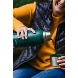 Termos turystyczny z kubkiem Vialli Design FUORI 1000ml (zielony) 27640 - miniatura 5